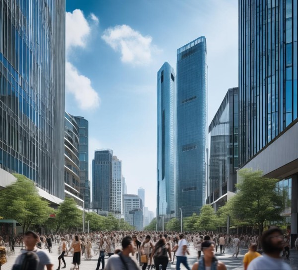 响螺湾商务区，活力四射的商业新引擎