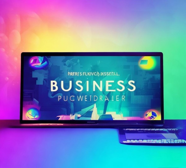 职场精致，动态炫彩扁平化商务PPT模板